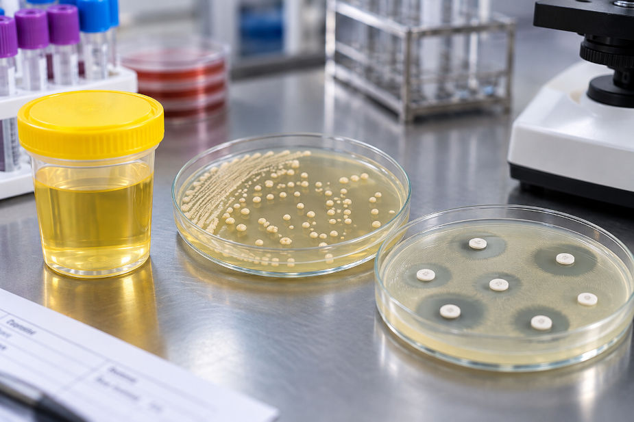 Uzorak urina, bakterijska kultura i antibiogram u laboratoriji